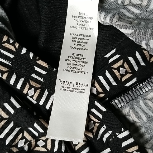 White House Black Market Women's Top Size L Sleeveless Tunic Elastic Waist - Picture 6 of 7